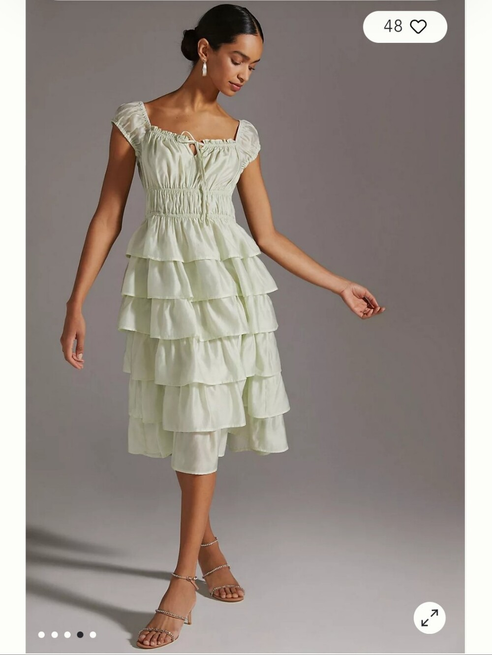Current Air Tiered Ruffled Dress